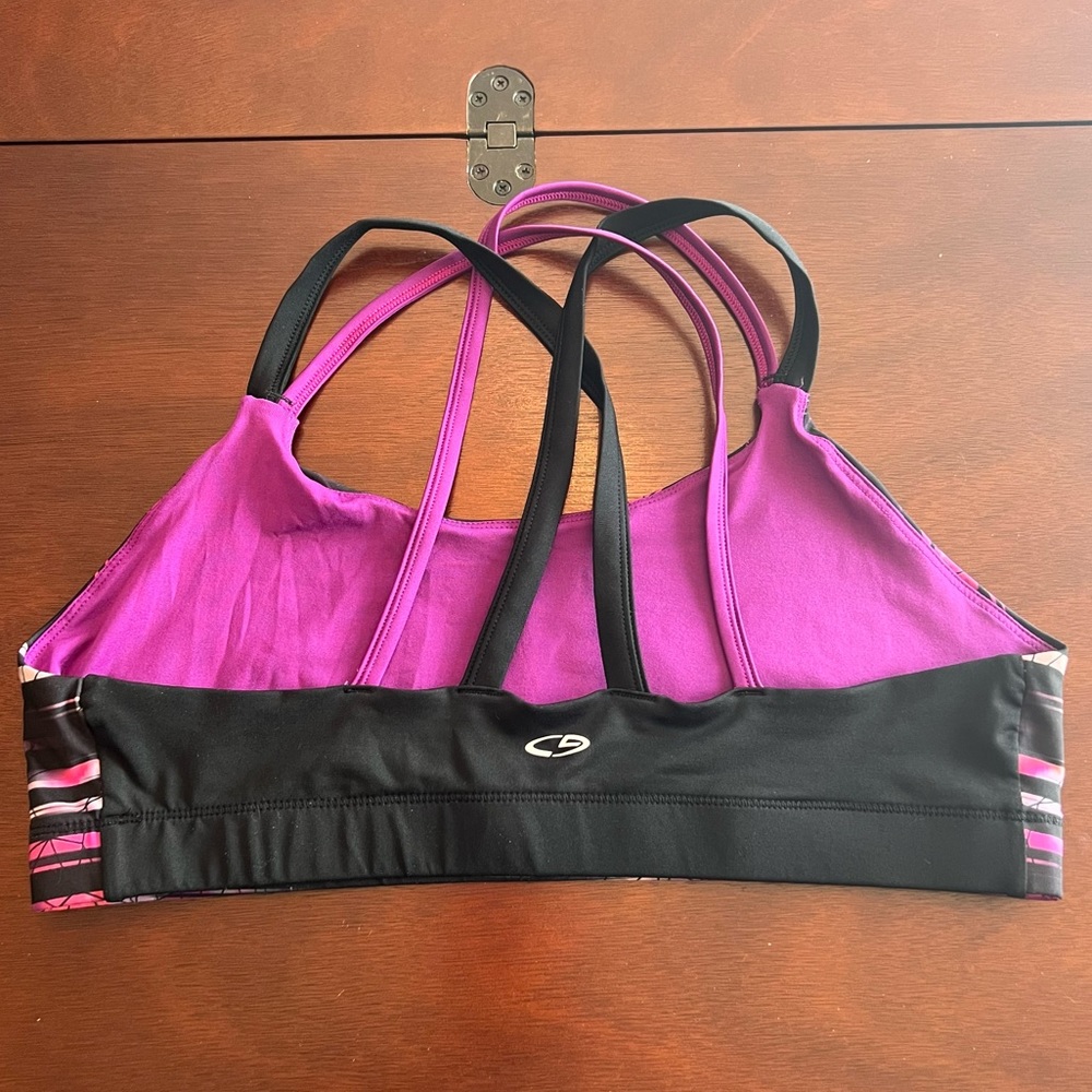 Womens C9 strappy back printed sports bra - Picture 2 of 3